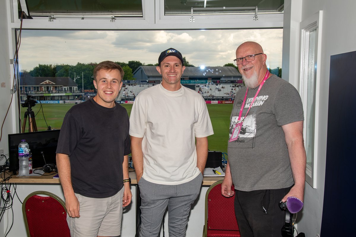 David Griffin Photography (@dgriffinpix) on Twitter photo Bringing you the noise, the views, the highs and the lows night after night - and a few afternoons - of <a href="/DerbyshireCCC/">Derbyshire CCC</a> T20 campaign this summer, the <a href="/BBCDerbySport/">BBC Sport Derby</a> crew of <a href="/domjdietrich/">Dominic Dietrich</a> <a href="/Greg_Cork/">Greg Cork</a> and <a href="/fletchsport/">Dave Fletcher 🏏 ⚽️</a> - and they're still smiling!!! Bringing you the noise, the views, the highs and the lows night after night - and a few afternoons - of <a href="/DerbyshireCCC/">Derbyshire CCC</a> T20 campaign this summer, the <a href="/BBCDerbySport/">BBC Sport Derby</a> crew of <a href="/domjdietrich/">Dominic Dietrich</a> <a href="/Greg_Cork/">Greg Cork</a> and <a href="/fletchsport/">Dave Fletcher 🏏 ⚽️</a> - and they're still smiling!!!