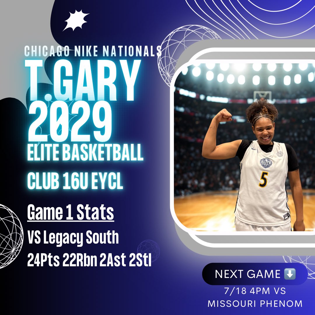 Tamaiah Gary (@tamaiah_gary) on Twitter photo Thank you to everyone who came to game 1. See you back at the McCormick Place at 4pm for game 2.
<a href="/DaireseG/">Dairese Gary</a> <a href="/Christina__Gary/">Christina Gary</a> <a href="/ParkaySmooth/">Slimmy Hardaway 🧈</a> <a href="/coach_bmase/">BRANDON MASON</a> <a href="/JuliusBarren/">Coach_JuJu</a> <a href="/VegasEliteGBB/">Vegas Elite Girls Basketball</a> <a href="/AlbuquerquePrep/">Albuquerque Basketball Prep School</a> <a href="/CoachSanchez/">Yvonne Sanchez</a> <a href="/nikegirlseycl/">Nike Girls EYBL Champions League</a> Thank you to everyone who came to game 1. See you back at the McCormick Place at 4pm for game 2.
<a href="/DaireseG/">Dairese Gary</a> <a href="/Christina__Gary/">Christina Gary</a> <a href="/ParkaySmooth/">Slimmy Hardaway 🧈</a> <a href="/coach_bmase/">BRANDON MASON</a> <a href="/JuliusBarren/">Coach_JuJu</a> <a href="/VegasEliteGBB/">Vegas Elite Girls Basketball</a> <a href="/AlbuquerquePrep/">Albuquerque Basketball Prep School</a> <a href="/CoachSanchez/">Yvonne Sanchez</a> <a href="/nikegirlseycl/">Nike Girls EYBL Champions League</a>