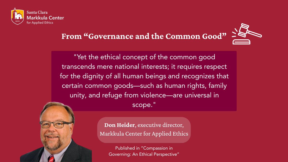 Executive Director Don Heider on the Trump Admin's early 2nd term: “Leaning toward division, prioritizing private over public good.” Read more in our ethics spotlight Compassion in Governing ⚖️ 💡 : 🔗 scu.edu/ethics-spotlig…
