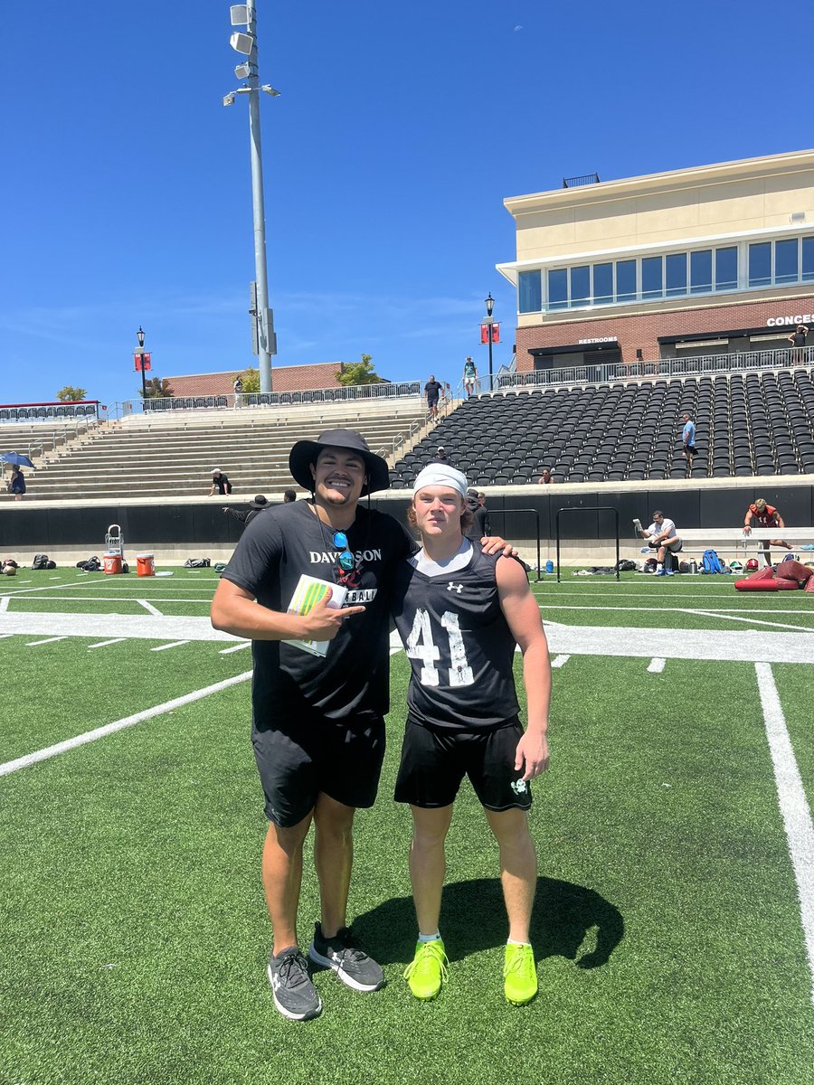 Absolutely amazing day at Davidson with <a href="/bryce_pm/">Bryce Perry-Martin</a>! Got better with some great drills followed up with competition!!

5’9 185
40 - 4.6
5-10-5 - 4.39
vert - 34
broad jump - 116

<a href="/CoachJHardin16/">Justin Hardin</a> <a href="/Coach_Blackk4/">Ka’seim Black</a> 
<a href="/pepman704/">Matt Morrow</a> <a href="/Coach_Thakkar/">Saj Thakkar</a> 
<a href="/coach_spry/">Coach Spry</a> <a href="/CoachJohnnyD/">Coach Delahoussaey</a>