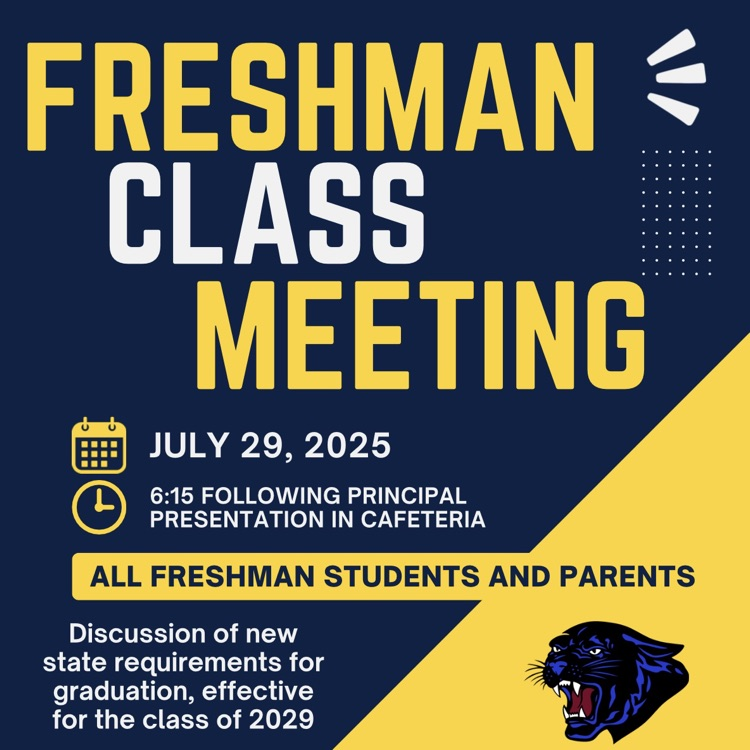 Freshman class meeting during Meet the Teacher Night!