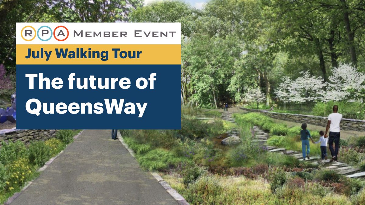 RegionalPlan's tweet image. Members, check your inboxes — we're offering a tour of the future QueensWay site on July 23!
Want to join us? Become a member: rpa.org/membership