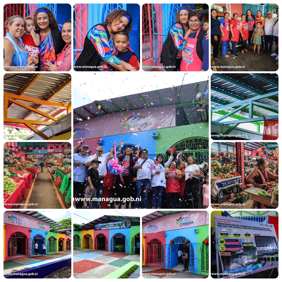 Comerciantes y Autoridades Municipales de Managua. Celebraron la Inauguración del nuevo Techo en el Área de los Comedores del Mercado Roger Deshon en saludo al Día de la Alegría.
#UnidosEnVictorias
#4619SiempreMásAllá
<a href="/Sapitaorgullos/">🆂🅰🅿🅸🆃🅰 🅾🆁🅶🆄🅻🅻🅾🆂🅰</a> <a href="/Atego16/">@🅰🆃🅴🅶🅾 🇳🇮</a> <a href="/Amanecerabz/">Amanecer 🇳🇮</a> <a href="/FcoRosales78/">Francisco Rosales 🇳🇮</a>