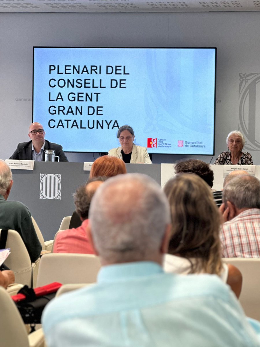 monicambravo's tweet image. 👴🏻👵🏻 Hem avançat en polítiques per a la gent gran, però encara en volem fer més. Perquè la manera com afrontem l’envelliment defineix la societat que som.

➡️ Avui he participat en la cloenda del plenari del Consell de la Gent Gran de Catalunya. Gràcies pel compromís i la…