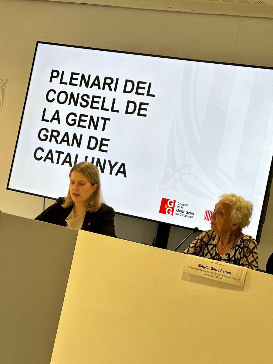 monicambravo's tweet image. 👴🏻👵🏻 Hem avançat en polítiques per a la gent gran, però encara en volem fer més. Perquè la manera com afrontem l’envelliment defineix la societat que som.

➡️ Avui he participat en la cloenda del plenari del Consell de la Gent Gran de Catalunya. Gràcies pel compromís i la…