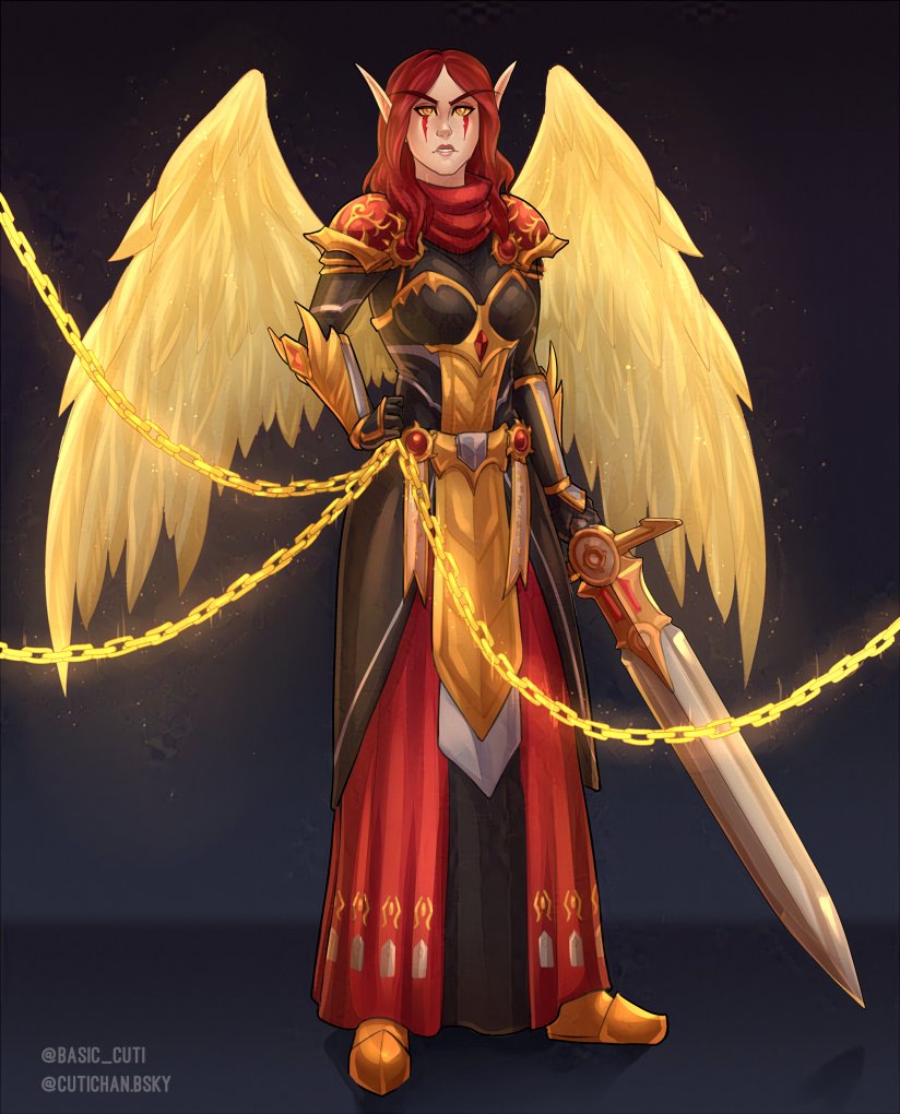 Basic_Cuti's tweet image. Paladin. #Warcraft 
#commission