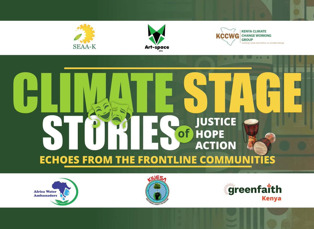 We are firm believers of Young people's ability to express and impress masses. 
#TheClimateStage is here to give them a platform to use Art as a tool ,a voice of Justice ,voice of hope and Action towards our planet.#TheclimateStage <a href="/GreenFaith_Afr/">GreenFaith Africa</a> <a href="/WWF_Kenya/">WWF-Kenya</a> <a href="/k_iuesa/">Environmental Students Association🇰🇪</a> @Africa_Wate