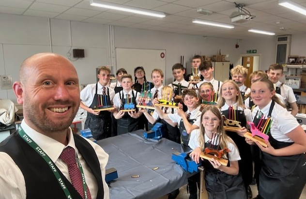 So proud of our amazing woodwork club run by our superb DT Technician, Mrs Baker. It was a pleasure to visit the group to see the high quality work produced &amp; congratulate new members of the group with their personal apron &amp; award this terms Woodwork winner, Loik with his trophy.