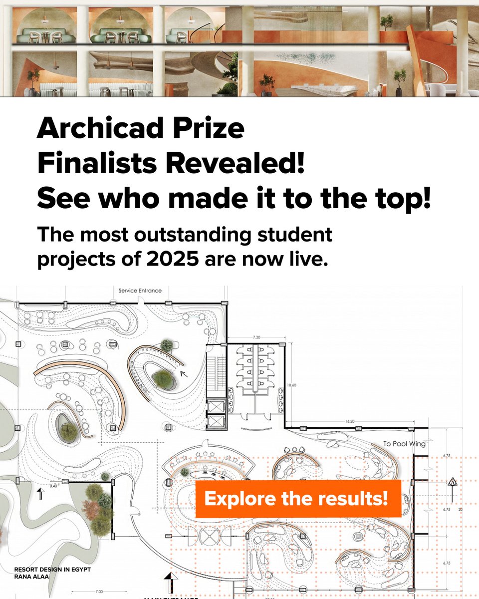 Archicad Prize Finalists Revealed! Explore the top student projects of 2025 at Inspireli Awards 🔗 bit.ly/4lRDvui

#InspireliAwards #ArchitectureStudent #Archicad