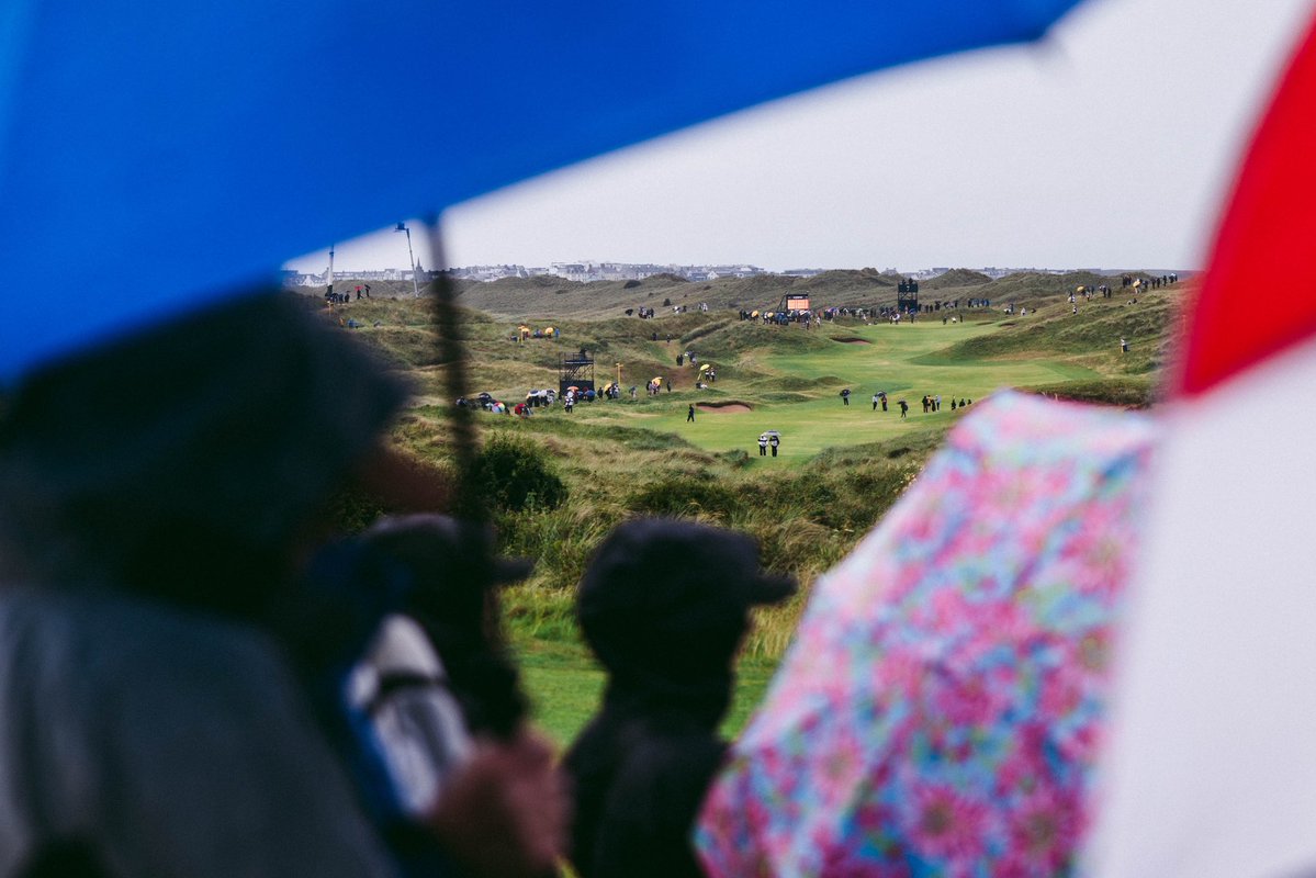 PGATOUR2K's tweet image. Just a little bit of rain out here @TheOpen 🌧️ #TheOpenChampionship