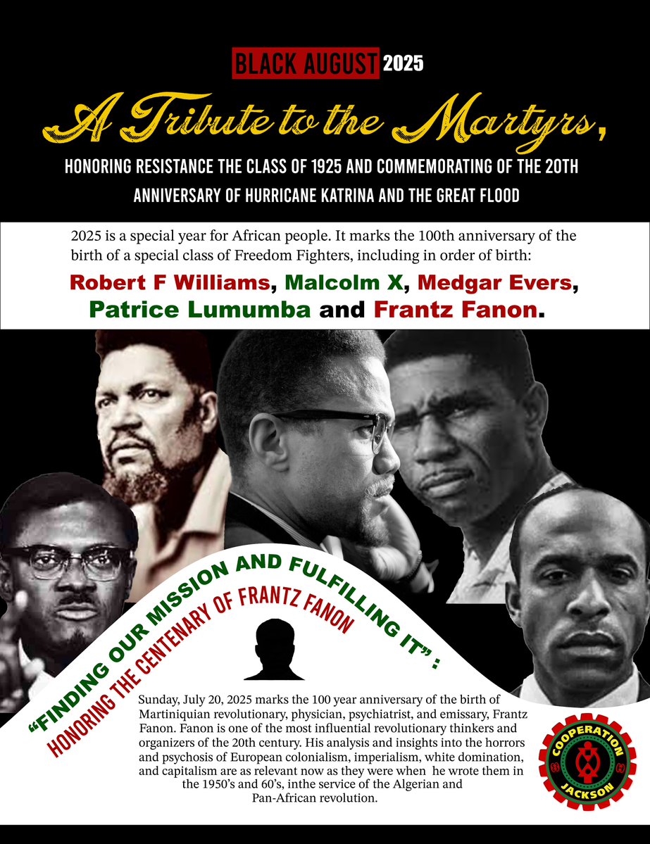 Kali_Akuno's tweet image. Save the dates. And note the venue changes. Join us! #BlackAugustResistance