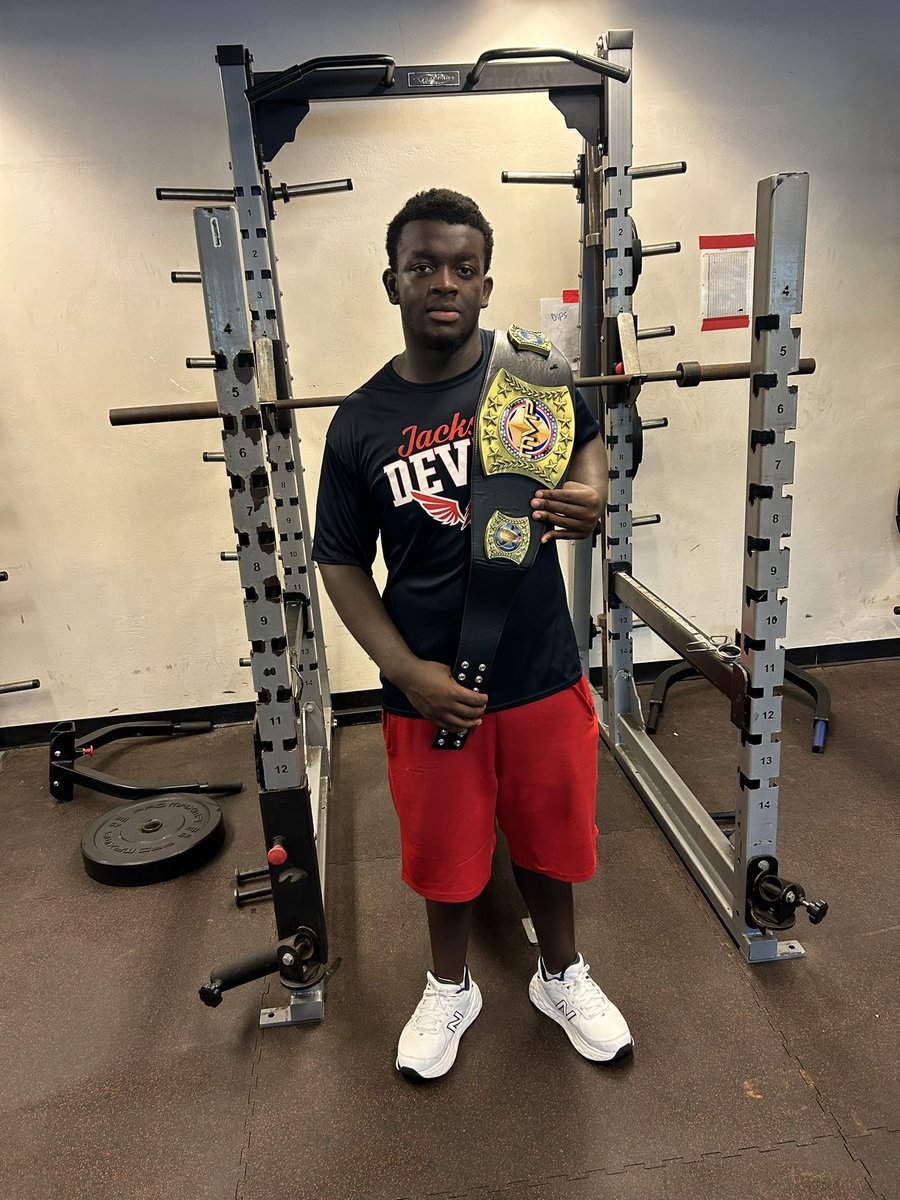 Jackson Red Devils Football (@rd4lfootball) on Twitter photo Congratulations to our Lifter of the Week from the first week of July, Charlton Smith.
Charlton has had a strong summer and works his butt of in the weight room.
#HTT #RD4L
<a href="/Coach_e_brown/">Ellis Brown</a> Congratulations to our Lifter of the Week from the first week of July, Charlton Smith.
Charlton has had a strong summer and works his butt of in the weight room.
#HTT #RD4L
<a href="/Coach_e_brown/">Ellis Brown</a>
