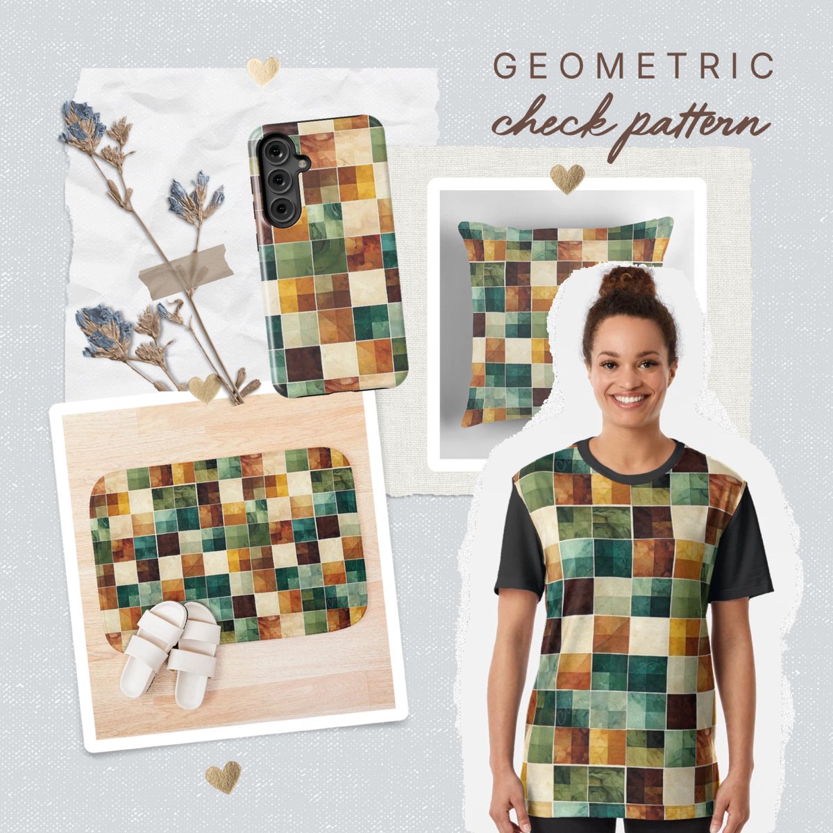 MoxisWater0461's tweet image. Cozy up with this warm check pattern in autumn colors. Available on many different products.
redbubble.com/shop/ap/162986…

#CozyStyle #RedbubbleArtists #FallDesign #GeometricVibes #ArtForEveryday