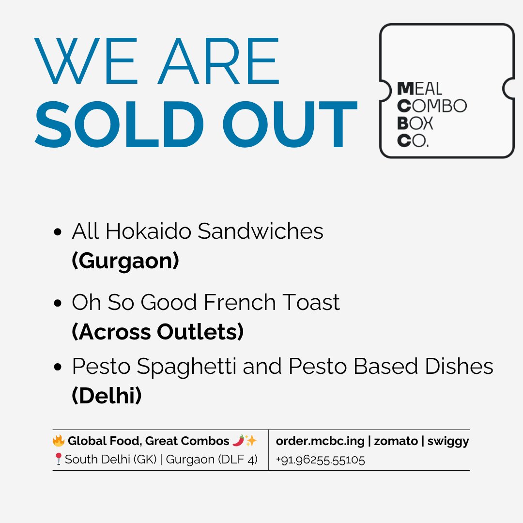 TheBigGeek's tweet photo. Thank you Every one We are Sold Out at #MealComboBoxCompany #MCBC | What an amazing response thanks to all of you | Good food takes time, baking more bread, making more pesto sauce, but it takes time - We still have 40% of our Menu available #NazarNaLagJaye https://t.co/TOkUgOdIvs