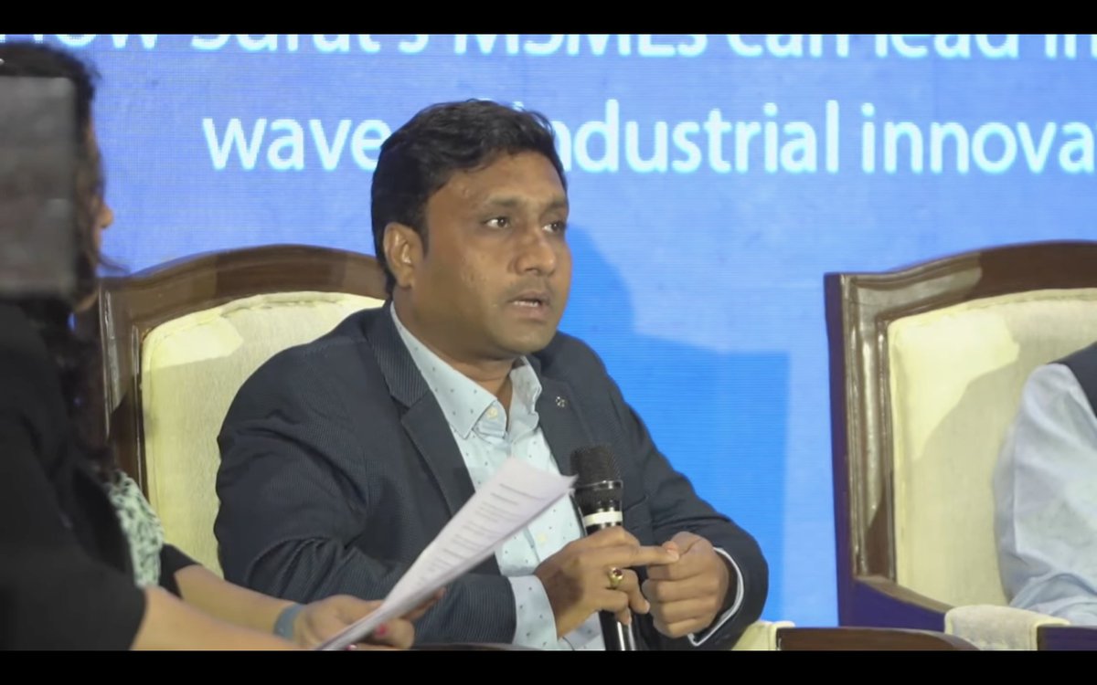 ET_RISE's tweet photo. Some big challenges for MSMEs in Surat include- land availability due to high land costs, lack of skilled manpower, high cost of R&amp;D equipment and common infrastructure: Prashant Patel, Past President FISME, and Director, RK Synthesis Ltd.

Watch live: https://t.co/MvzuOK8yNi https://t.co/QQhndbe5cu