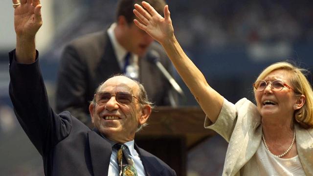 YogiBerraMuseum's tweet image. #OTD in 1999, Yogi returned to @yankeestadium to celebrate Yogi Berra Day. He and Don Larsen, his Perfect Game teammate, participated in the first pitch, and then something incredible happened: David Cone also pitched a Perfect Game. That's the magic of Yogi. #ItAintOver #Yankees