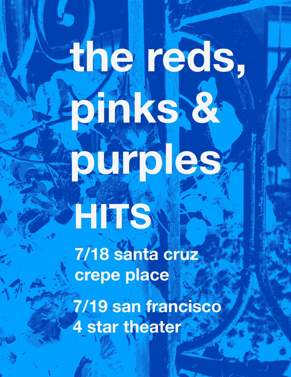 Two shows this weekend, tonight is Santa Cruz, Sat is SF…