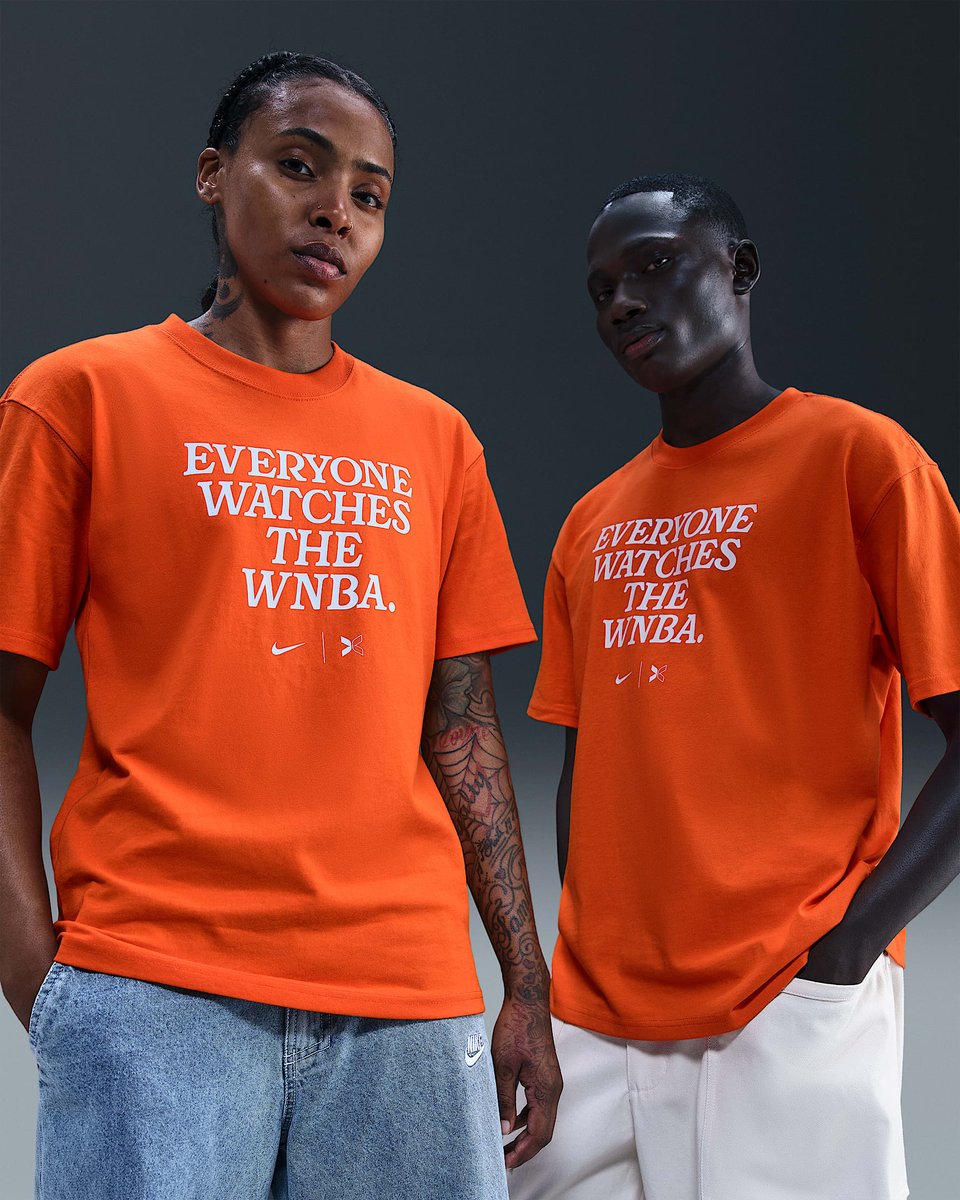 JustFreshKicks's tweet photo. NEW Nike Everyone Watches Sports™ by TOGETHXR WNBA T-Shirt 🧡

https://t.co/d3WElC09hF https://t.co/DYHHQQbMLy
