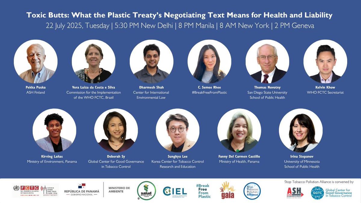 Daniel Dorado (@danieldorado05) on Twitter photo 📣Don’t miss it/no se lo pierdan!
More info below/más info abajo👇🏽
🔗Register/Registro: bit.ly/4eT6ig9
#PlasticsTreaty #INC5 #WHOFCTC #TobaccoToxicPlastics
<a href="/astridpuentes/">Astrid Puentes Riaño</a>
<a href="/DESCA_CIDH/">#REDESCA</a>
<a href="/drtlaleng/">Dr Tlaleng Mofokeng</a>
<a href="/StopCorpAbuse/">Corporate Accountability</a>
<a href="/OMISuruguay/">OMIS Uruguay</a>
<a href="/cns_health/">CNS</a>
<a href="/shobha1shukla/">Shobha Shukla</a>
<a href="/CAPPAfrica/">C A P P A</a> 📣Don’t miss it/no se lo pierdan!
More info below/más info abajo👇🏽
🔗Register/Registro: bit.ly/4eT6ig9
#PlasticsTreaty #INC5 #WHOFCTC #TobaccoToxicPlastics
<a href="/astridpuentes/">Astrid Puentes Riaño</a>
<a href="/DESCA_CIDH/">#REDESCA</a>
<a href="/drtlaleng/">Dr Tlaleng Mofokeng</a>
<a href="/StopCorpAbuse/">Corporate Accountability</a>
<a href="/OMISuruguay/">OMIS Uruguay</a>
<a href="/cns_health/">CNS</a>
<a href="/shobha1shukla/">Shobha Shukla</a>
<a href="/CAPPAfrica/">C A P P A</a>