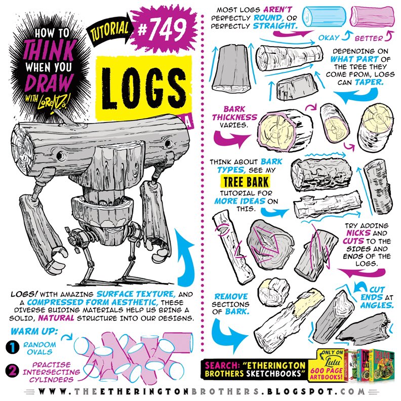 EtheringtonBros's tweet image. LOGS part ONE! To get the FREE monthly How to THINK When You draw digital MAGAZINE, (including NEW tutorials, a YEAR before they appear online) just send “Magazine, please!” to ThinkDraw@yahoo.com
#anime #manga #comicart #conceptart #gamedev #animationdev #illustration