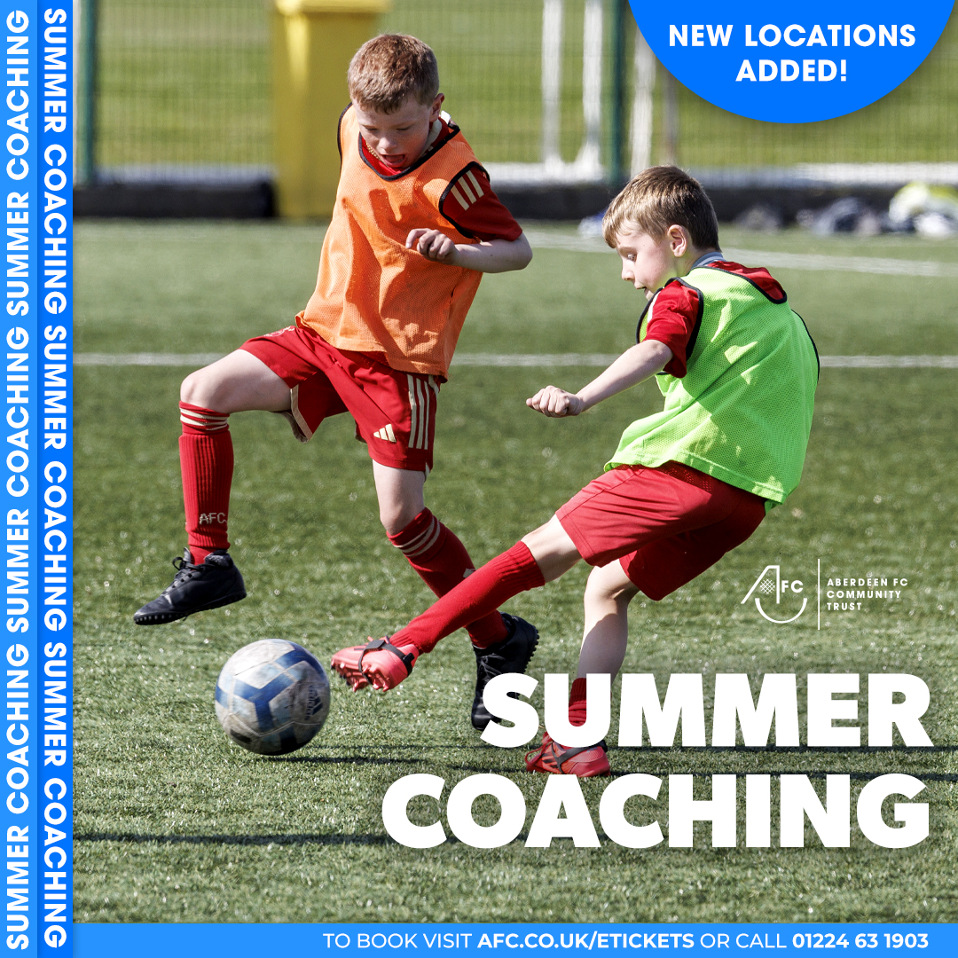 AFCCT's tweet image. 🔥 Due to popular demand we added more locations... BUT you've already sold them out! 🤩
Luckily there are still spaces available in BANFF and STONEHAVEN, so don't miss out on the popular AFCCT Summer Coaching camps!
Book now 🔗 bit.ly/4efqeZv