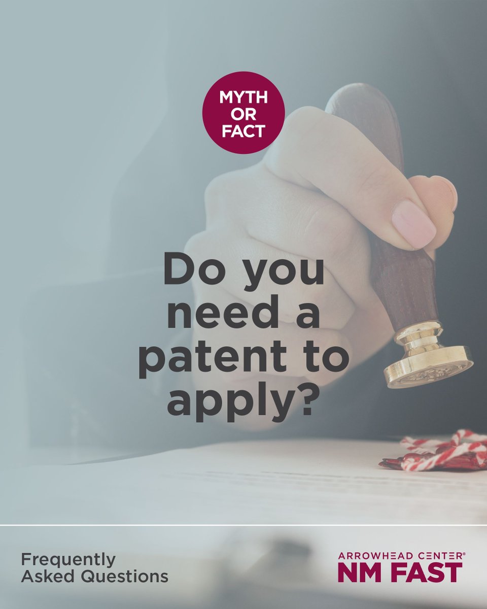 NM_Fast's tweet image. No patent? No problem. You don’t need to have a patent in hand to apply for SBIR/STTR—what matters is having a strong, innovative idea and a clear plan to develop it.