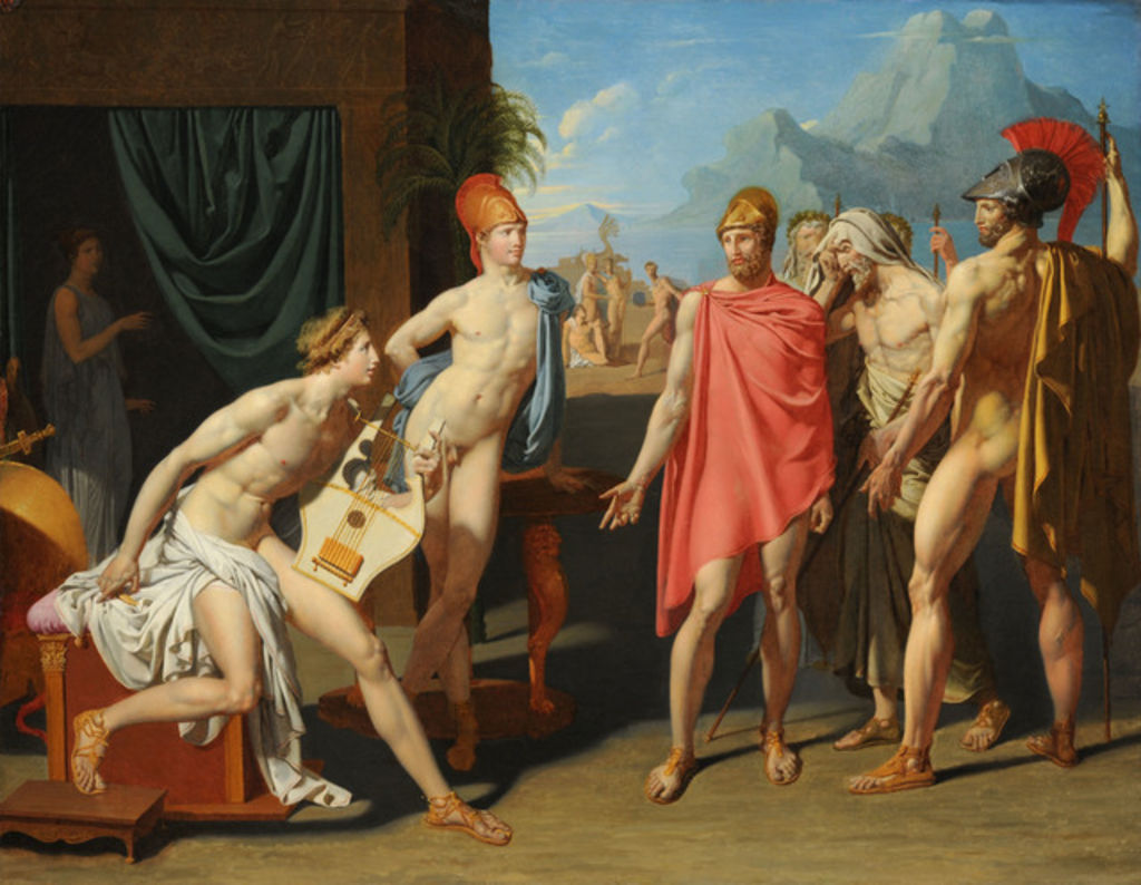 dailyagamemnon's tweet image. — achilles receiving the ambassadors of agamemnon (1801, french), by jean-auguste-dominique ingres