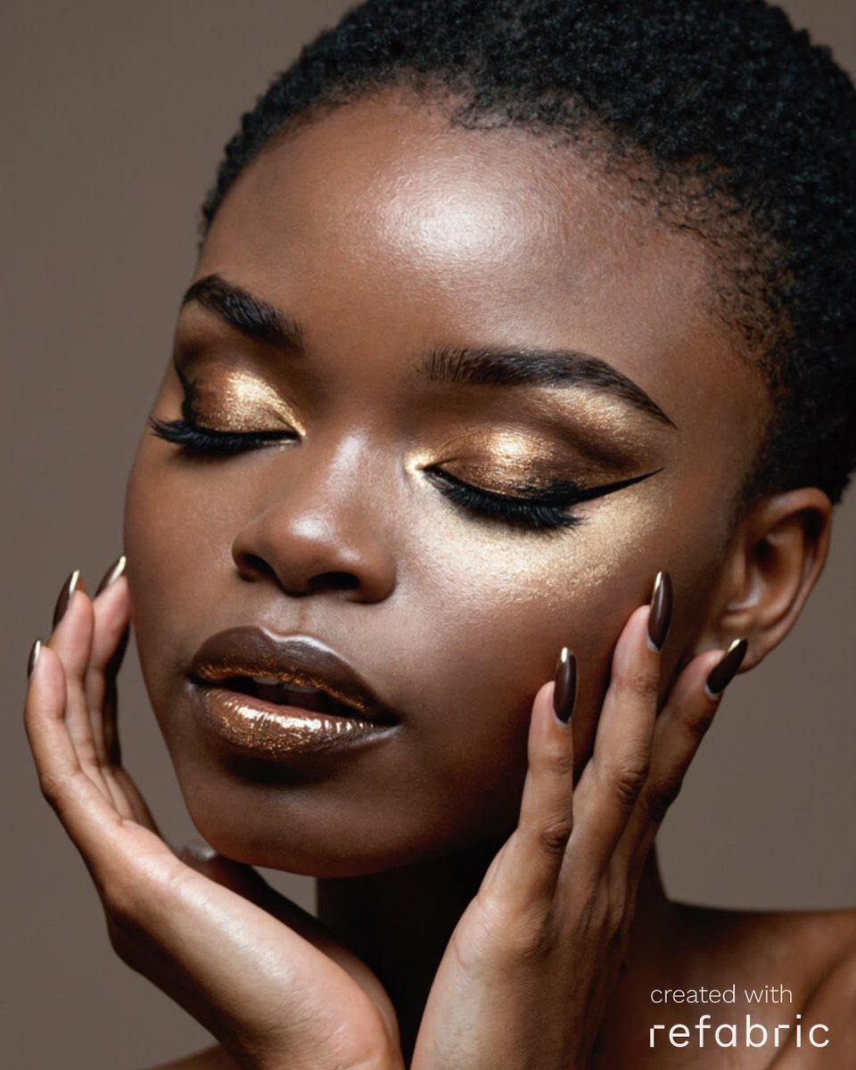RefabricAI's tweet image. From graphic liner to luminous skin and vibrant shadows, our latest Refabric beauty shoot explores the future of makeup through hyper-realistic AI models that are diverse, dynamic and digitally reimagined for what’s next 💄

#refabric #refabricai #fashionai #aidesign
