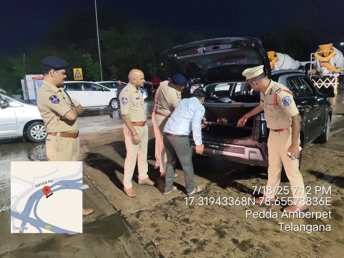 ఈరోజు (18th july 2025) సీపీ రాచకొండ శ్రీ సుధీర్ బాబు ఐపీఎస్ గారి ఆదేశానుసారం, రాచకొండలోని జోన్‌లలో గల 42 ప్రాంతాల్లో నాకాబంధి నిర్వహించబడింది. ఈ నాకబంధి కార్యక్రమం సాయంత్రం 6 గంటల నుంచి 8 గంటల వరకు ప్రజలకు ఎలాంటి ఇబ్బంది కలగకుండా, ఉన్నతాధికారుల పర్యవేక్షణలో సమర్థవంతంగా