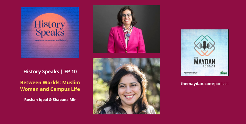 themaydan.com/podcasts/histo… In this episode of History Speaks, Dr. Roshan Iqbal talks with Dr. Shabana Mir <a href="/ShabanaMir1/">in this world as a traveler</a>, Associate Professor of Anthropology at American Islamic College and author of the award-winning book Muslim American Women on Campus. Drawing from rich