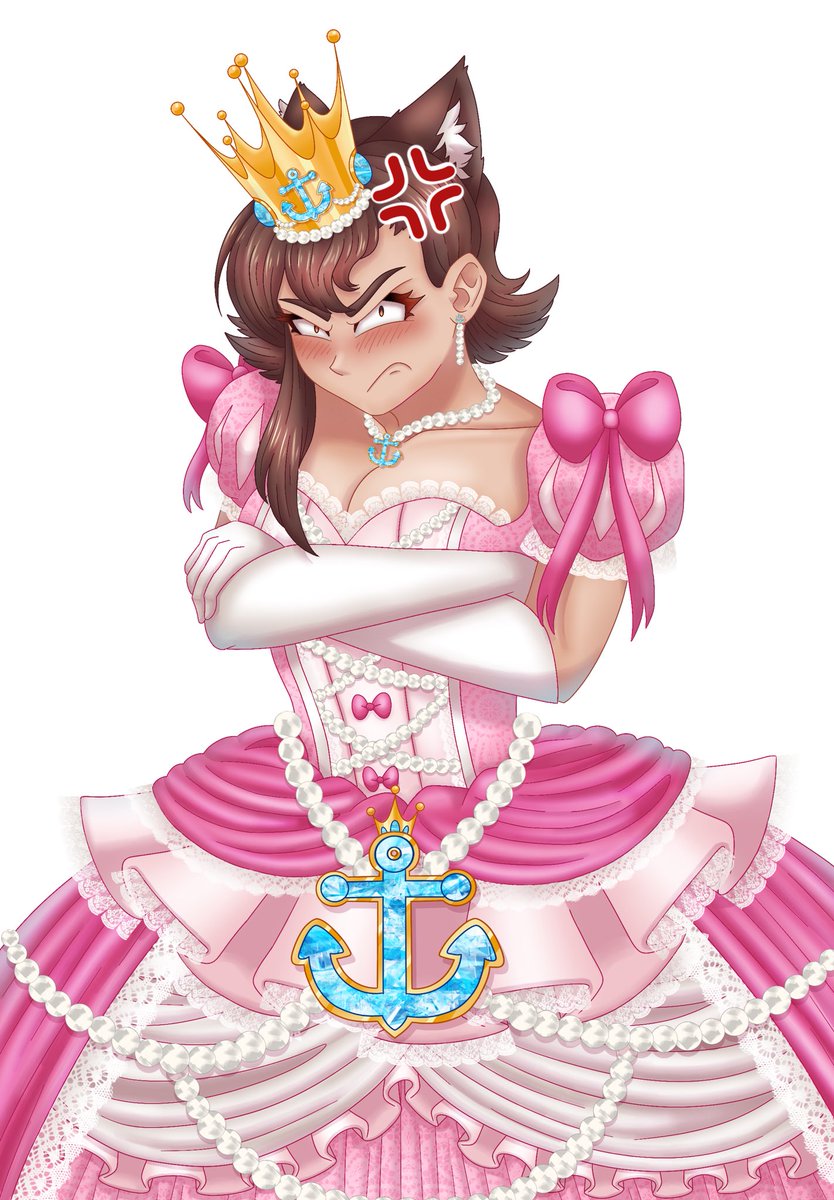Here’s a milestone reward from my Donothon that I had last month. My community kept wanting “Princess Ari” so I gave it to them.

I’m not a Princess damn it! I’m a ferocious navy warship!!!

🎨/<a href="/Arlyis_Art/">Arlyis</a>