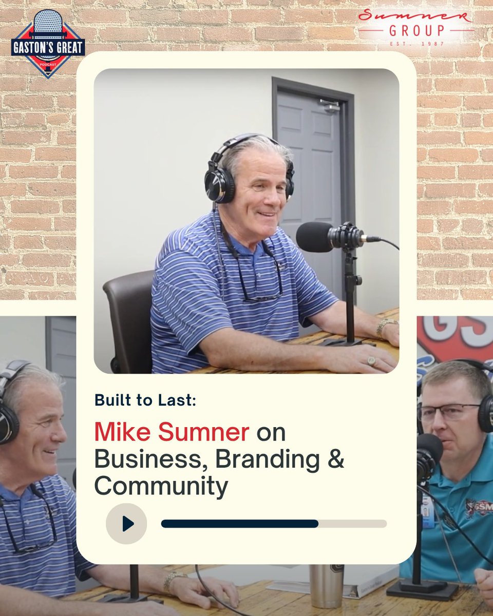 After nearly 40 years in business, Mike Sumner still shows up with fresh ideas and a passion for community.

🎧 Don’t miss his guest spot on Gaston’s Great → dlvr.it/TM015r

#BuiltToLast #TheSumnerGroup #GastonNC #GSMFeature