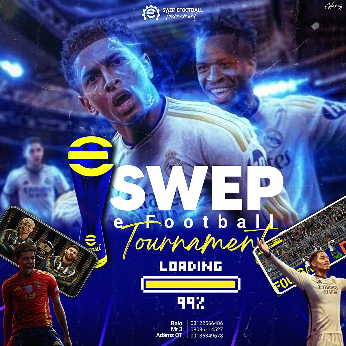 engine2_0's tweet image. ๐ฎ Anticipate!!!
The SWEP eFootball Tournament is almost here ๐ฅ
Open to all SWEP participants in Engineering no limits, just pure gaming energy!
โ๏ธ Come play, compete & conquer
๐ Prizes to be won
๐ฎ Real-time gaming action
๐ฅ 99% loadingโฆ
Get ready!