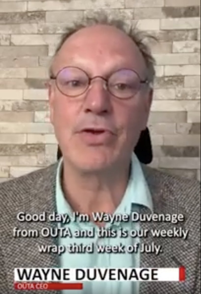 OUTASA's tweet image. OUTA Weekly Wrap | 18 July with @wayneduv
Judicial commission on Mkhwanazigate
@RAF_SA board finally dissolved
Driver's licence tender heads to court
#OUTA reflects on integrity + impact
Watch the full wrap here: youtu.be/A5sCMNNuC78
#OUTA #WeeklyWrap #Corruption #RAF…
