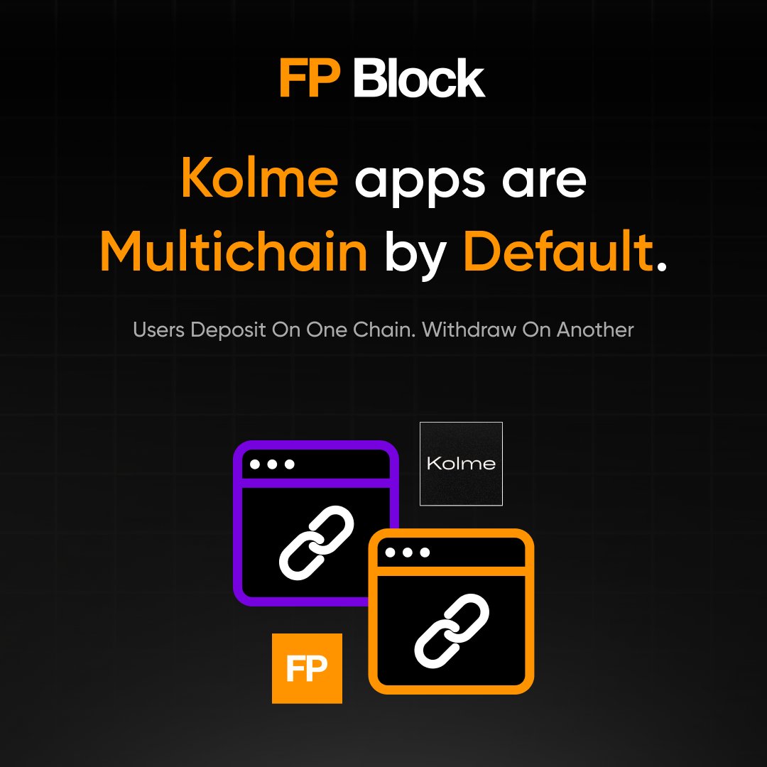 FP_Block's tweet image. Kolme apps are multichain by default.
Users deposit on one chain. Withdraw on another
But the core logic? It runs on your Kolme appchain
So even if external chains go down, your app stays up 🤝