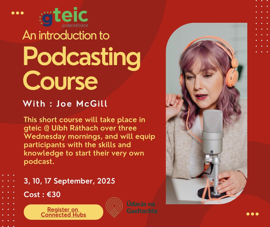 gteicUR's tweet image. Cláraigh anois ~ register now ar Connected Hubs 👇shorturl.at/GiGpp