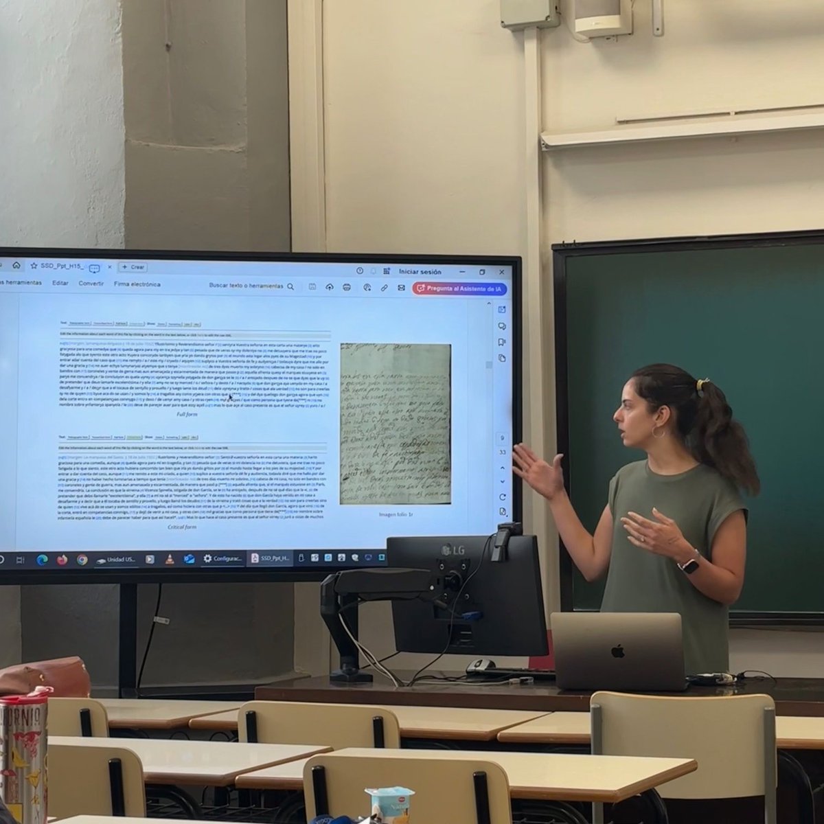 Historia15 (@historia152) on Twitter photo Ayer se celebró en la <a href="/FFilologiaUS/">Facultad_FilologíaUS</a> el Seminario de Seguimiento de Doctorado de Historia de la Lengua, donde participaron nuestras compañeras predoctorales Irene Roldán y Claudia Morales.
Les damos la enhorabuena por el trabajo y les deseamos mucha suerte con sus tesis. Ayer se celebró en la <a href="/FFilologiaUS/">Facultad_FilologíaUS</a> el Seminario de Seguimiento de Doctorado de Historia de la Lengua, donde participaron nuestras compañeras predoctorales Irene Roldán y Claudia Morales.
Les damos la enhorabuena por el trabajo y les deseamos mucha suerte con sus tesis.