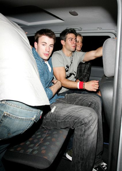 chris evans is seated but his thoughts are not