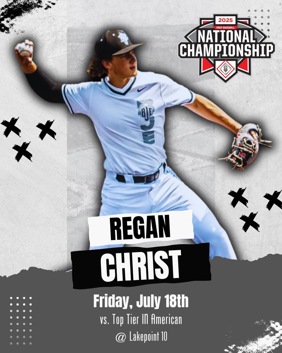 Bo Jackson Elite 2026 (Szink) (@bje2026szink) on Twitter photo Ready for day 3 of the PBR 17U National Championshipβ¦
ποΈ 7/18
β° 3:00pm
π Top Tier IN American
ποΈ Lakepoint 10
π Cartersville, GA
SP: <a href="/ReganChrist27/">Regan Christ</a> (Uncommitted)
<a href="/BJEBaseball/">Bo Jackson Elite Baseball</a> | <a href="/BJE_Recruiting/">Bo Jackson Elite Baseball Recruiting</a> | <a href="/PrepBaseballOH/">Prep Baseball Ohio</a> | <a href="/prepbaseball/">Prep Baseball</a> Ready for day 3 of the PBR 17U National Championshipβ¦
ποΈ 7/18
β° 3:00pm
π Top Tier IN American
ποΈ Lakepoint 10
π Cartersville, GA
SP: <a href="/ReganChrist27/">Regan Christ</a> (Uncommitted)
<a href="/BJEBaseball/">Bo Jackson Elite Baseball</a> | <a href="/BJE_Recruiting/">Bo Jackson Elite Baseball Recruiting</a> | <a href="/PrepBaseballOH/">Prep Baseball Ohio</a> | <a href="/prepbaseball/">Prep Baseball</a>