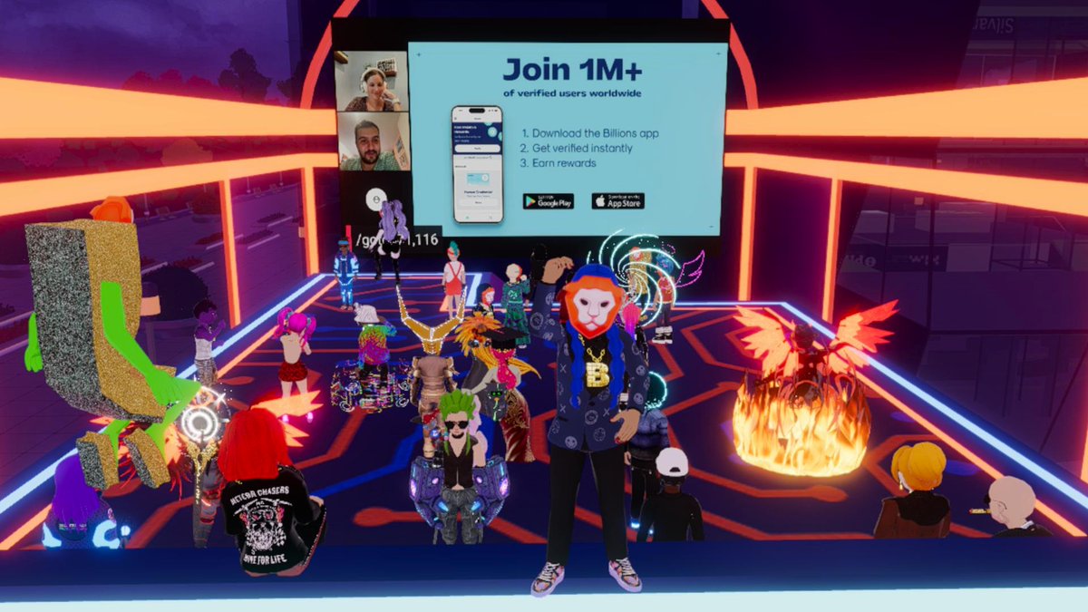 HiMetamerch's tweet image. So incredible learning about @billions_ntwk with @jgonzalezferrer and @KimboNFT in @decentraland !
Pushing the era of digital identity forward through our passion: phygital fashion 👾