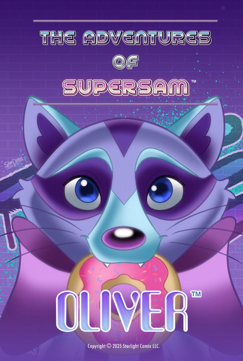 Happy #SUPERSAMDAY! 

Here’s a first look at Team SuperSam ft. Oliver the Raccoon! 🩷✨

#theadventuresofsupersam 
#starlightcomix 
#newseries
#comics