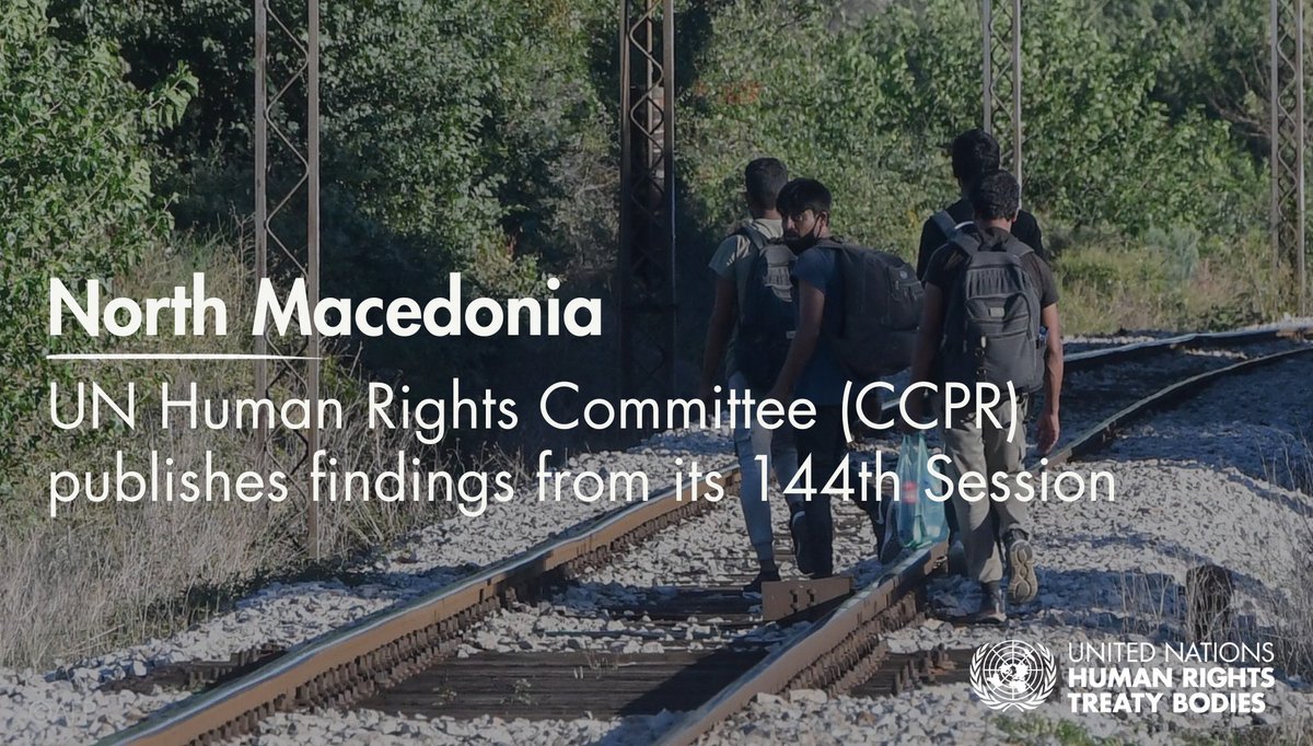 UNTreatyBodies's tweet image. The UN Human Rights Committee #CCPR calls on #NorthMacedonia 🇲🇰 to embrace poverty reduction efforts & improve advocacy & awareness to address discrimination & marginalisation against the Roma community.
ohchr.org/en/press-relea…