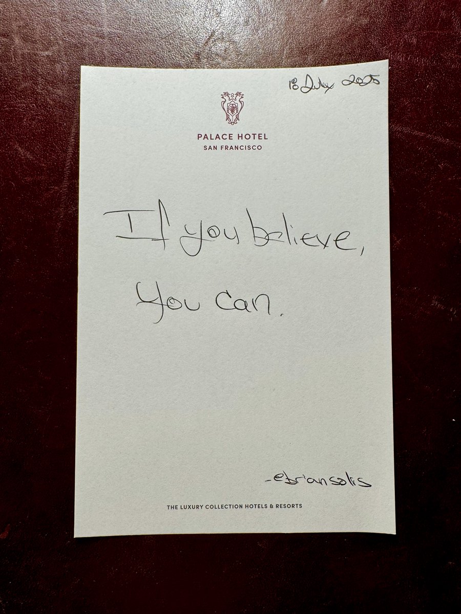 If you believe, you can… ✨
