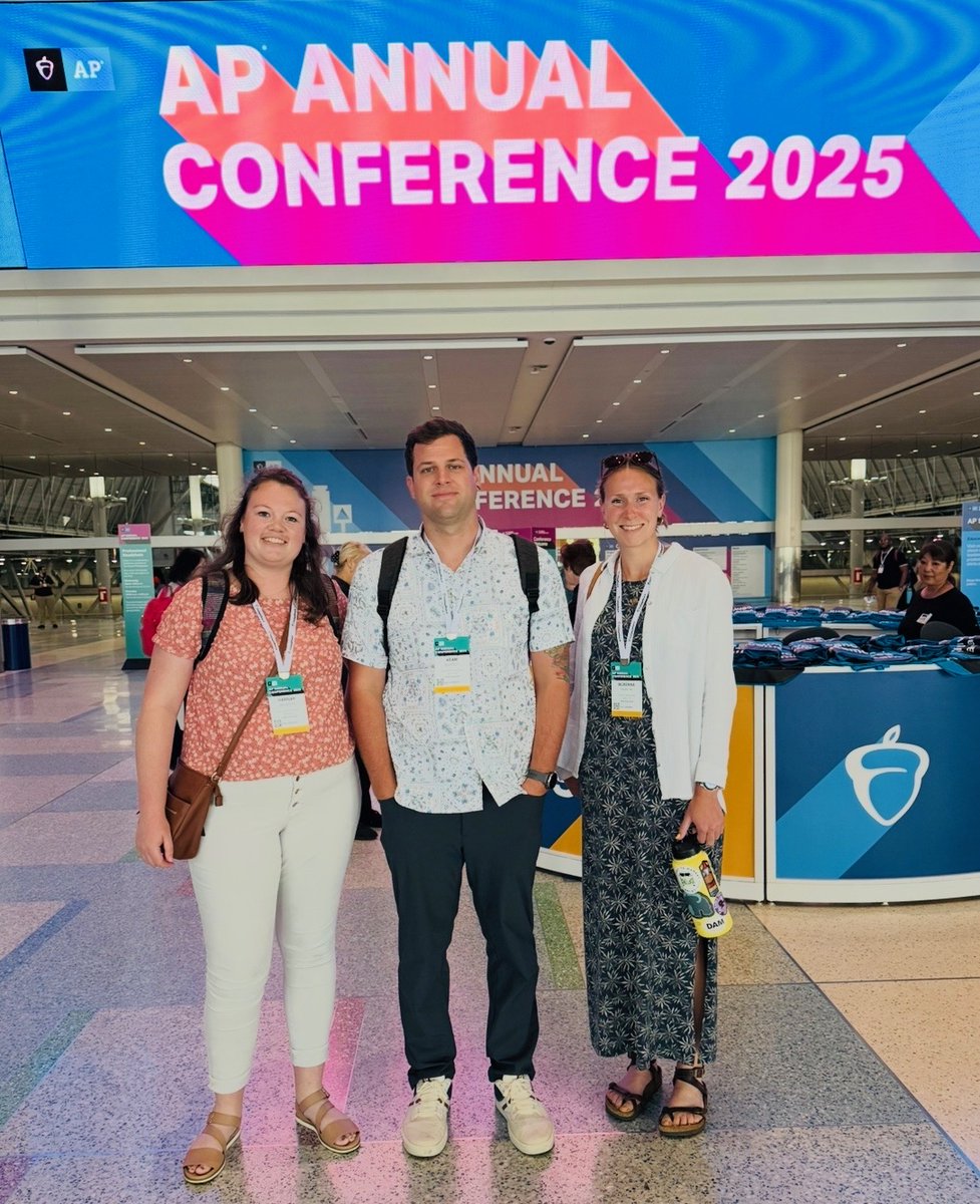Ms. Monson, Mr. Raffety and Ms. Paintin constantly sharpening their skills.  Summertime at the AP Annual Conference! #EaglesSoarAbove #CHSDowntownProud
