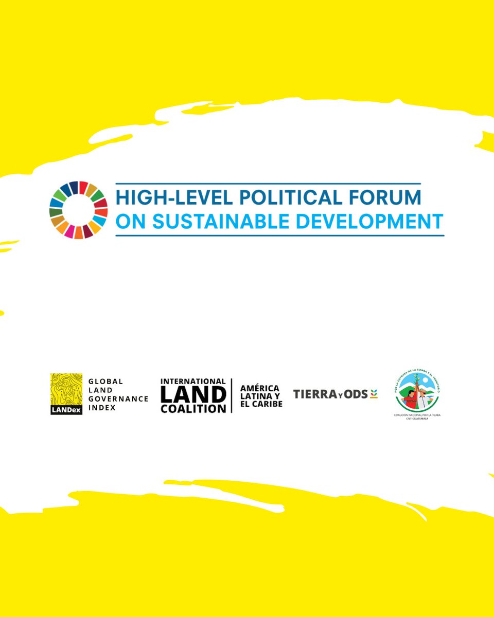🇬🇹⚠️ El Estado de #Guatemala participa del #HLPF2025 y presenta su 5° Informe Voluntario Nacional.

🗣️ Con ILC LAC y #LANDex compartimos #datos sobre el derecho a la #tierra de las #mujeres en Guatemala. Su recolección es fundamental para formular políticas públicas efectivas.