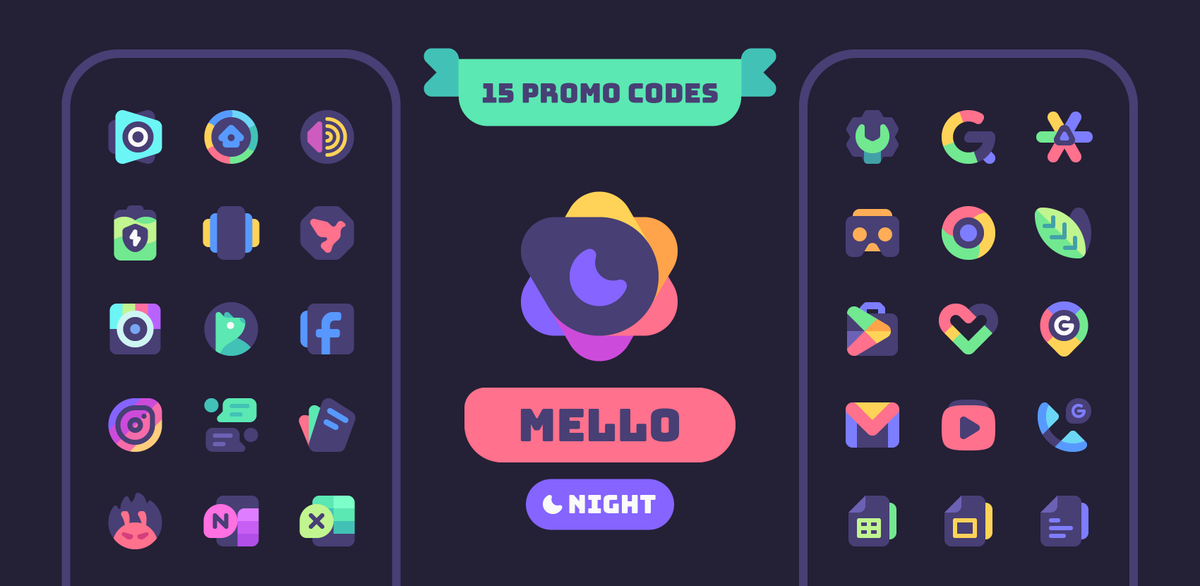 RahulKDinesh's tweet image. 🌟GIVEAWAY ALERT🌟

Guys, I&apos;m giving away 15 promo codes for Mello Night Icon pack.

Just ❤️ and repost this post and follow me to enter. The winners will be announced on Sunday.

Get Mello Night Icons here - play.google.com/store/apps/det…
