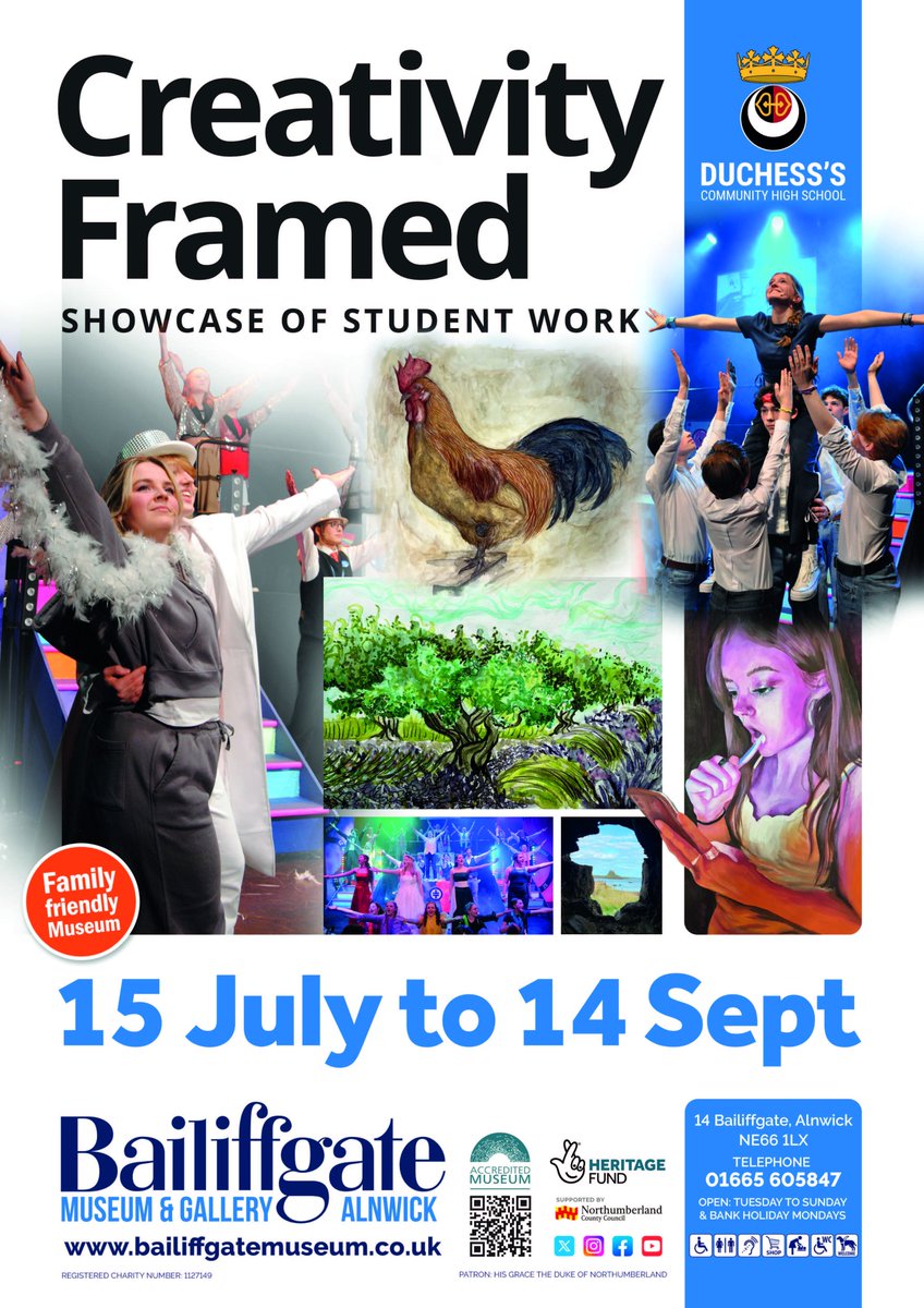 Creativity Framed - Join us at Bailiffgate museum &amp; Gallery for our amazing showcase of student work, available until 14th September.