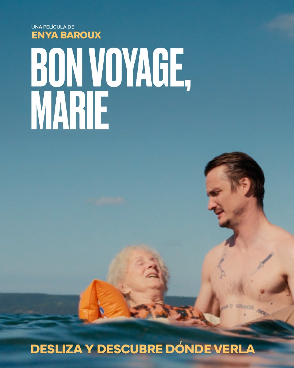 karmafilms's tweet image. 📍 Hoy empieza el viaje.
#BonVoyageMarie, la ópera prima de Enya Baroux, ya se puede ver en cines.
Marie, de 80 años, convence a su hijo, su nieta y un asistente social para embarcarse en un viaje que hará que tres generaciones se reencuentren.
Desliza y descubre donde puedes…