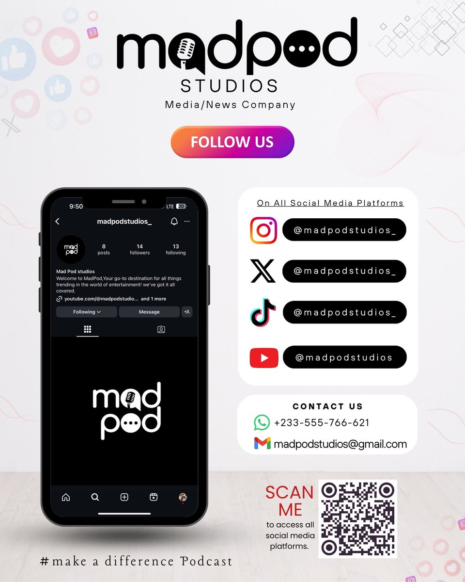 madpodstudios_'s tweet photo. Welcome to MADPOD Your go-to destination for all things trending in the world of entertainment!
#fyp #viral #tranding #madpod #podcast
https://t.co/dl8tAwYVZj https://t.co/J3usoLWfoL