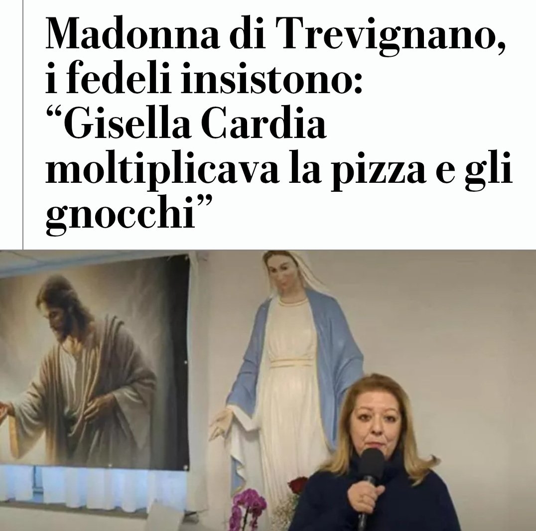 magabarroi's tweet image. Ovviamente per gli amanti della parmigiana, la Madonna si sta organizzando, per un buffet completo si spende solo tre Ave Maria, un Padre Nostro, non perditempo.....🤣🤣🤣🤣🤣